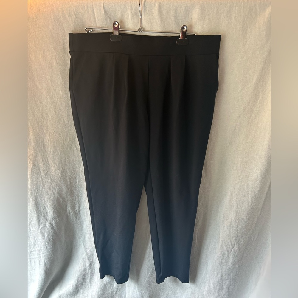 Modern Ambition Black Slim Trouser Pants XL Womens No Iron Stretch Waist